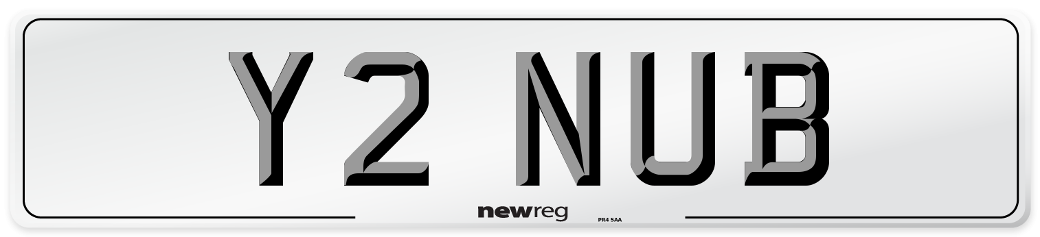 Y2 NUB Number Plate from New Reg